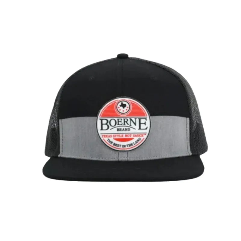 Black Boerne Brand Texas Style Hot Sauce snapback hat